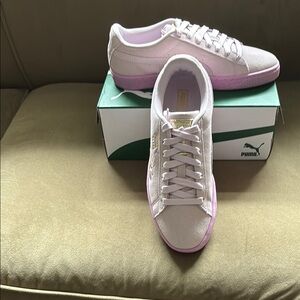 Puma Pink and White Sneakers for Everyday Comfort